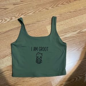 I am Groot large tanktop.